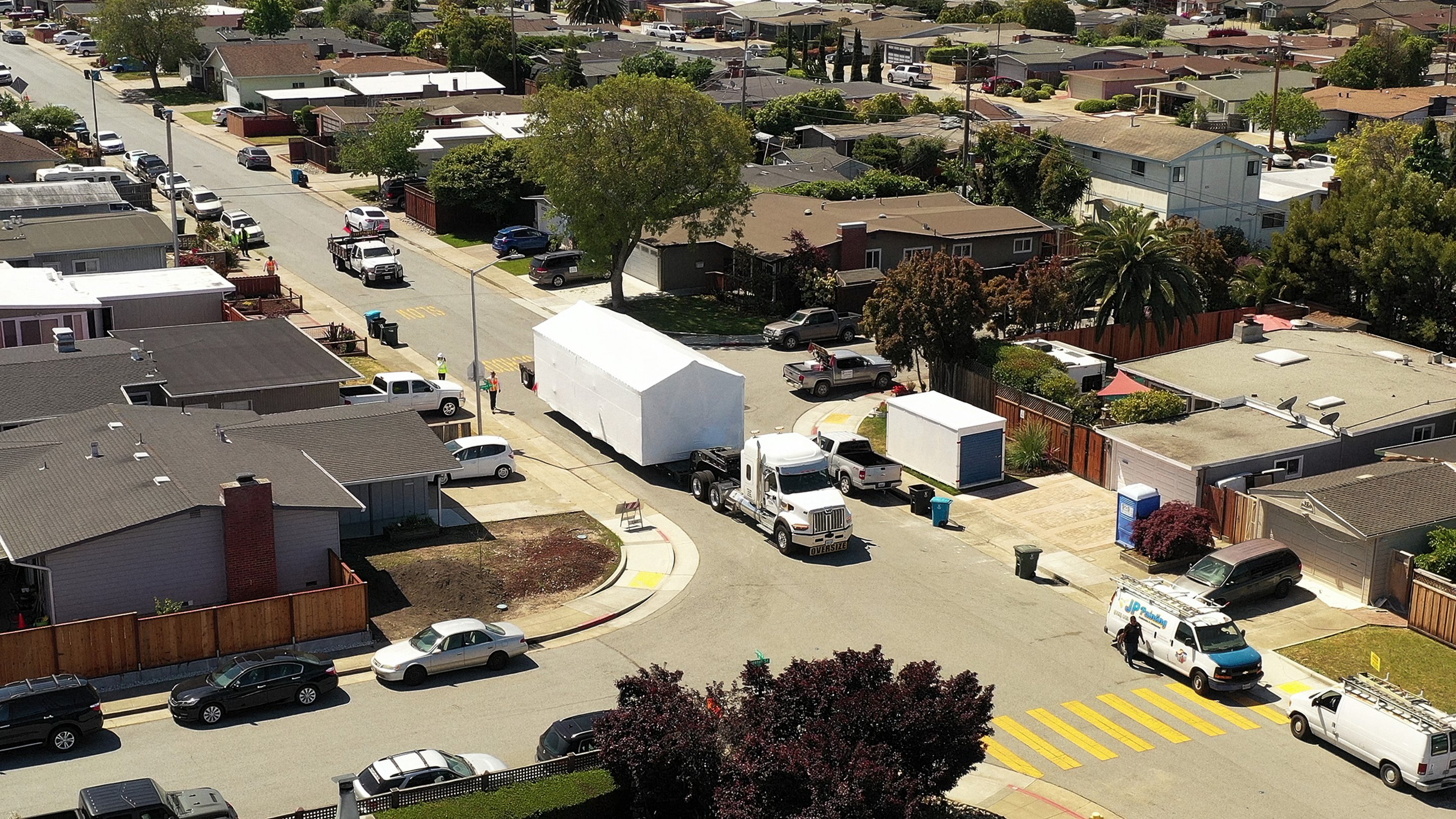 A one-bedroom ADU from Samara out for delivery in San Mateo, California.